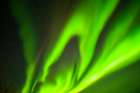 USA-Alaska-Chena Hot Springs Resort Aurora borealis fills night sky Art Print